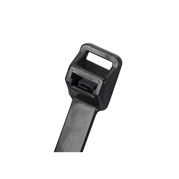 Cable Tie, 34-1/2 in L, 10 in Max Bundle Dia., Black, Nylon 6/6, 250 lb Strength, 25 PK